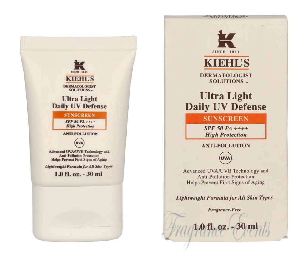 Kiehl's D.S. Ultra Light Daily UV Defense Sunscreen SPF50