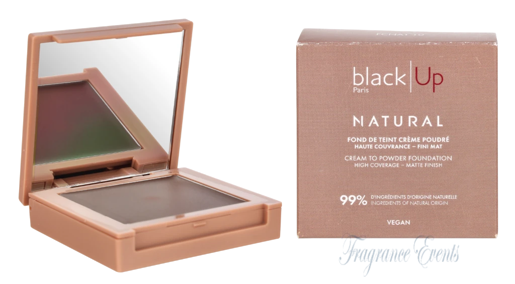 Black Up Full Cover Cream Powder Foundation