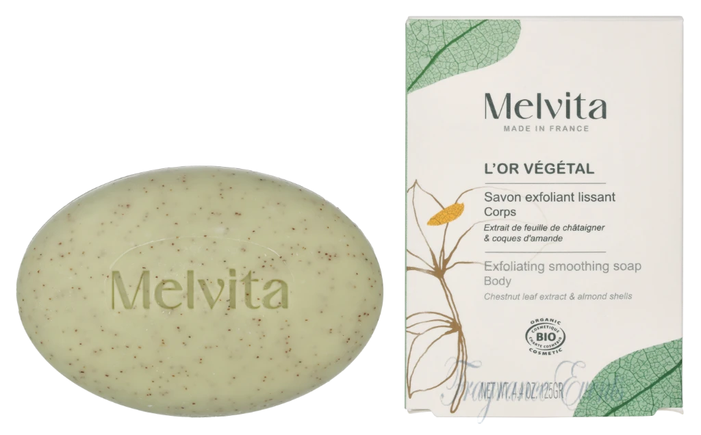 Melvita L'Or Vegetal Bioes Smoothing Exfoliating Soap