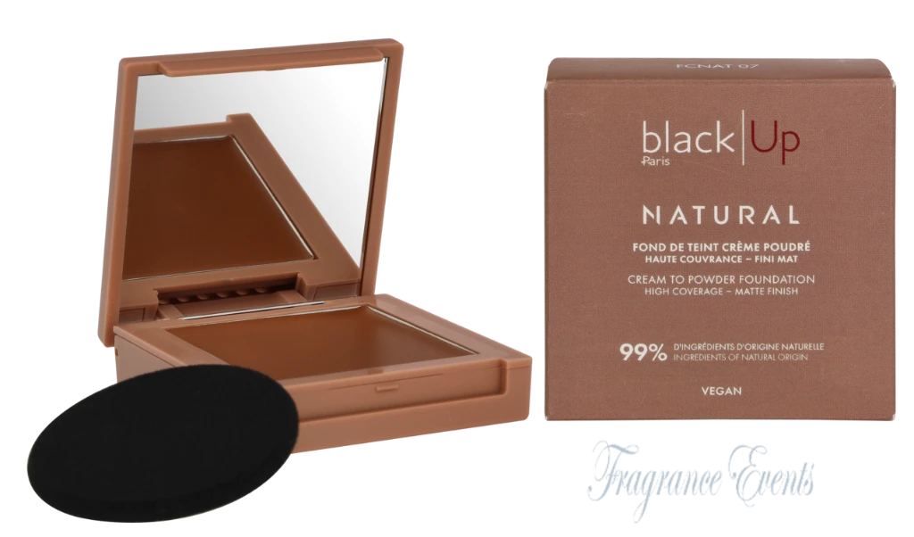 Black Up Full Cover Cream Powder Foundation