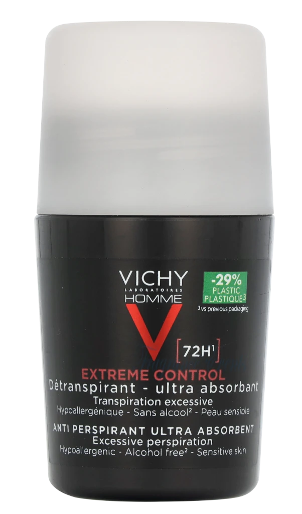 Vichy Homme Roll On Deodorant Sensitive Skin 72H