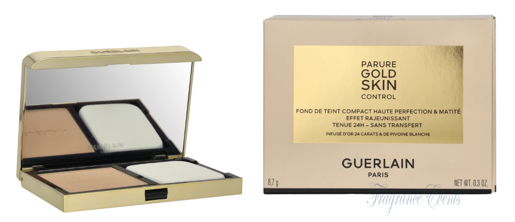 Guerlain Parure Gold Skin 2N Neutral - Refillable Compact Matte Foundation