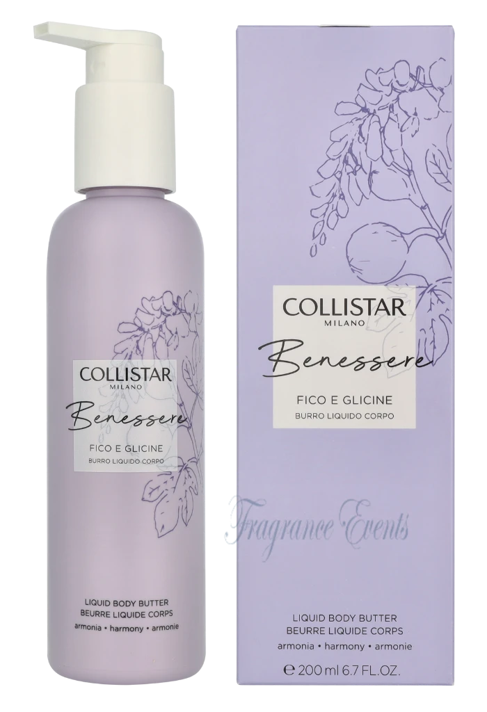 Collistar Benessere Fig And Wisteria Liquid Body Butter