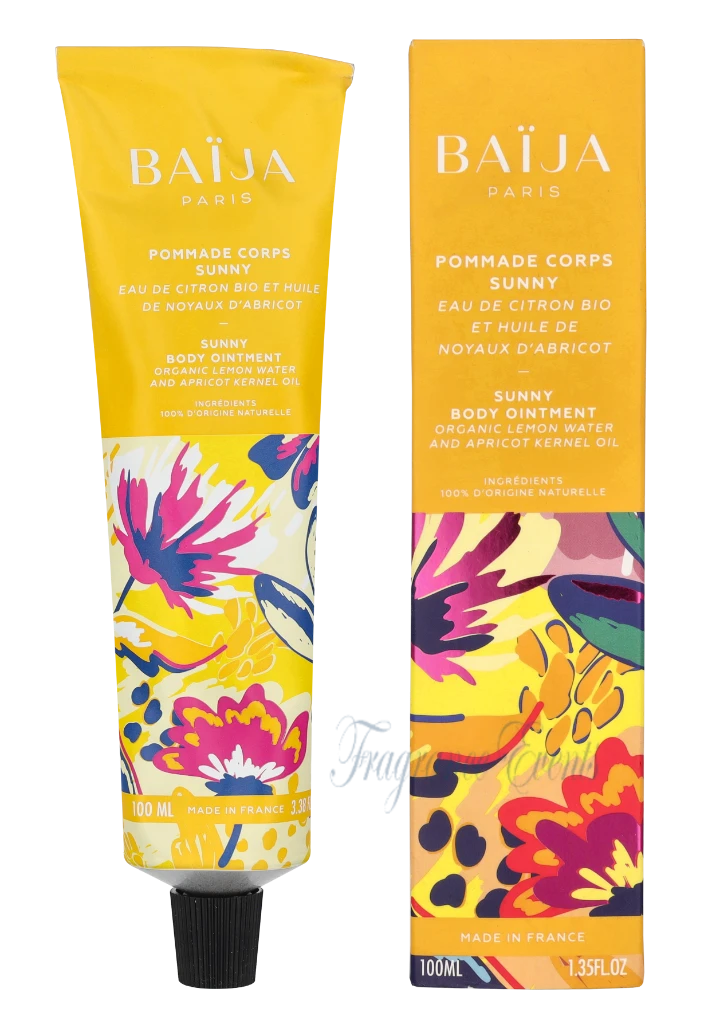 Baija Body Ointment Sunny - Organic Lemon Water And Apricot Kernel Oil