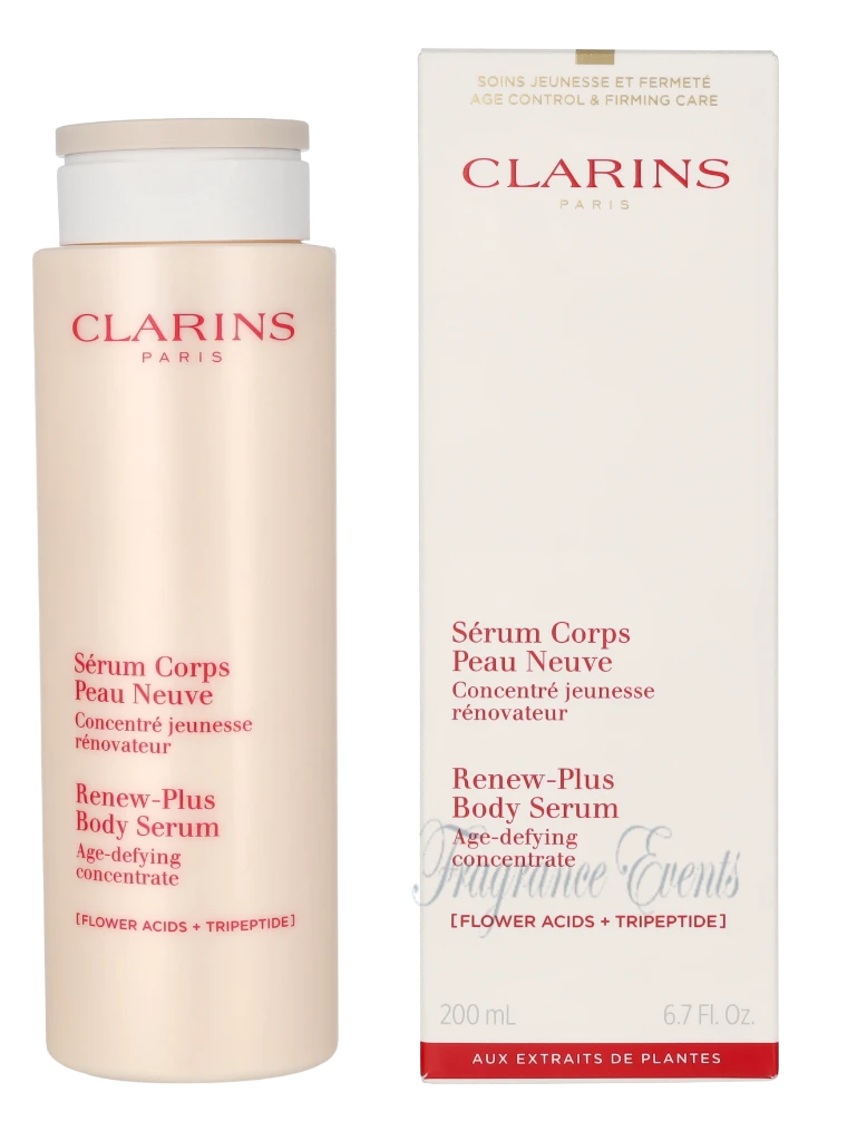 Clarins Renew-Plus Body Serum Flower Acids + Tripeptide