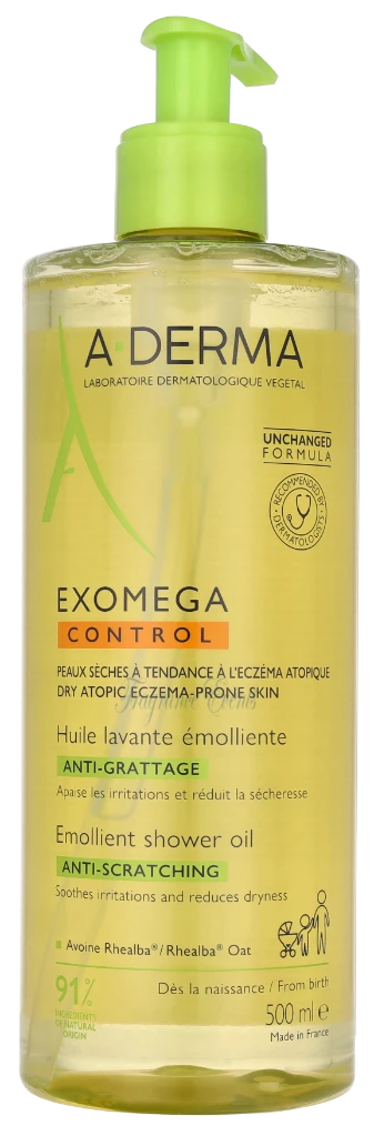 A-Derma Exomega Control Emollient Shower Oil