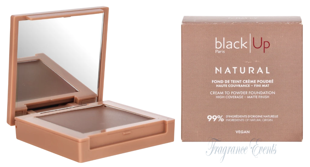 Black Up Full Cover Cream Powder Foundation