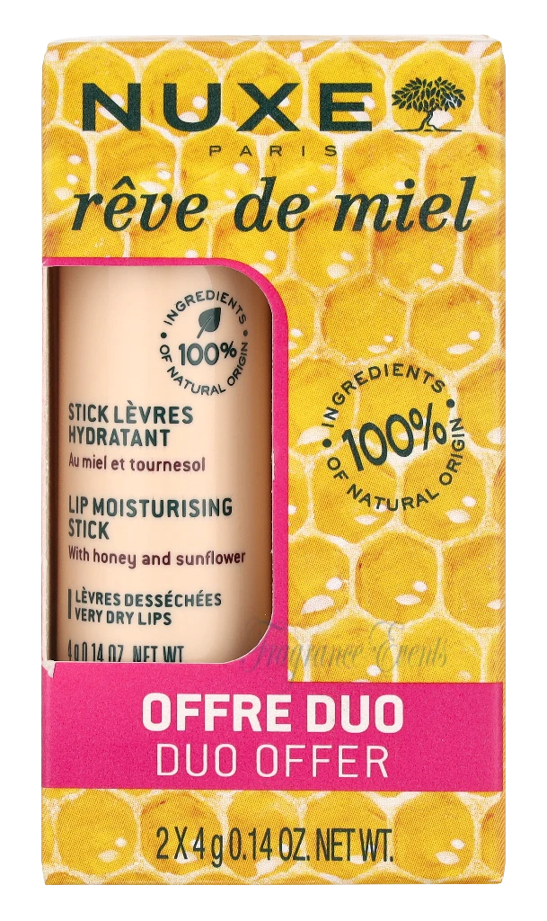 Nuxe Reve De Miel Lip Moisturizing Stick Duo Set