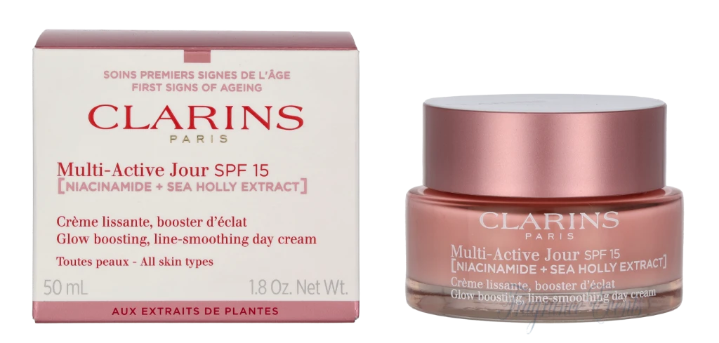 Clarins Multi-Active Jour SPF15 Day All Skin Types [Niacinamide + Sea Holly Extract]